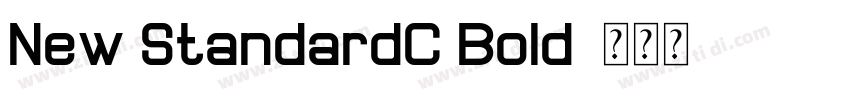 New StandardC Bold字体转换